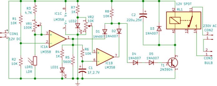 Automatic Evening Light With Cut-Off Timer