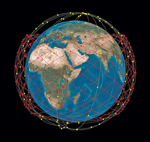 Telesat’s LEO constellation of 120 small satellites (Source: Telesat)