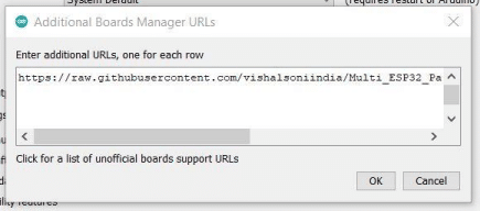 ESP32 Board Package URL