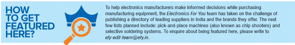 Get featured in Electronics for you Magazine