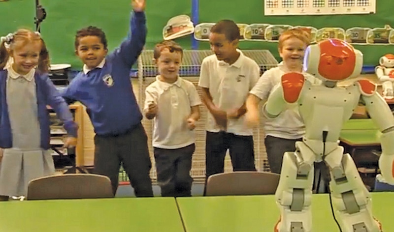 Nao, the friendly robot, goes to school to help kids with special needs