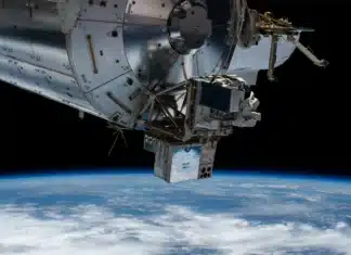 Falcon Neuro (located on the right side of this instrument payload on the International Space Station) can spot individual lightning strikes with high precision