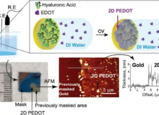 Technological research produces new category of conductive polymers. Graphical abstract. Credit: ACS Applied Materials and Interfaces.