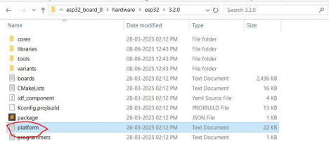 ESP32 Board Package Rename