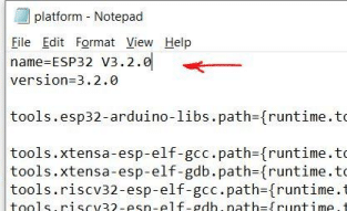 Rename ESP32 Board Package