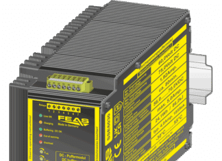 Maintenance-free DC UPS SSE6030 from FEAS with supercapacitor technology for 60VDC applications