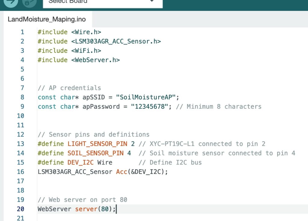 Soil Moisture Mapping Code