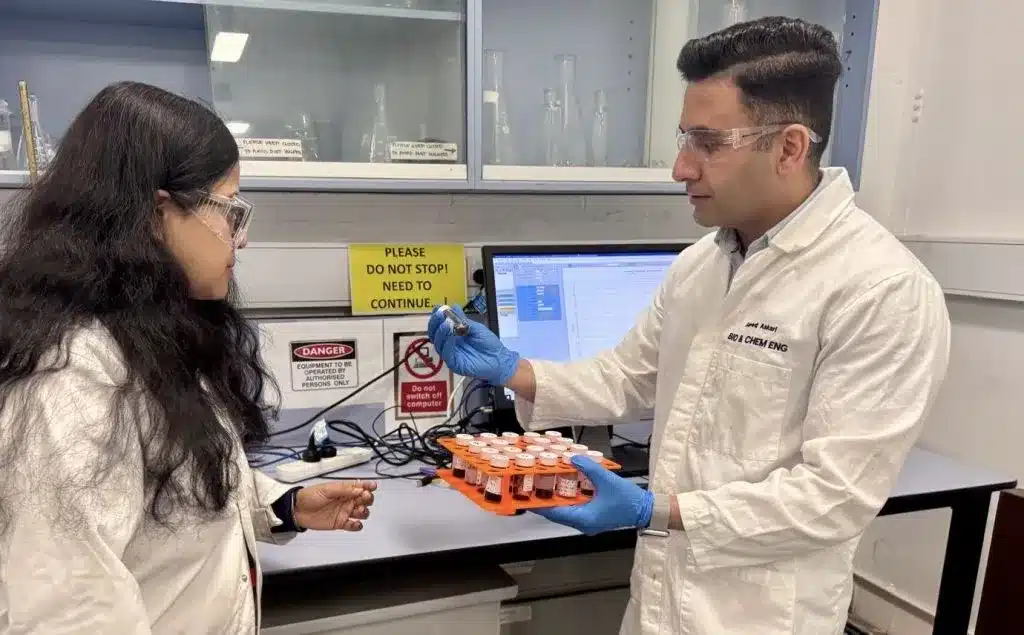 Saeed Askari and Parama Banerjee, from the Department of Chemical and Biological Engineering at Monash University.