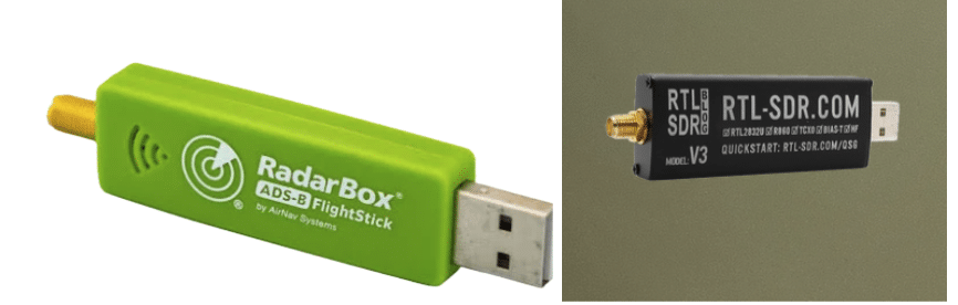 Flight radar USB module and RTL SDR module