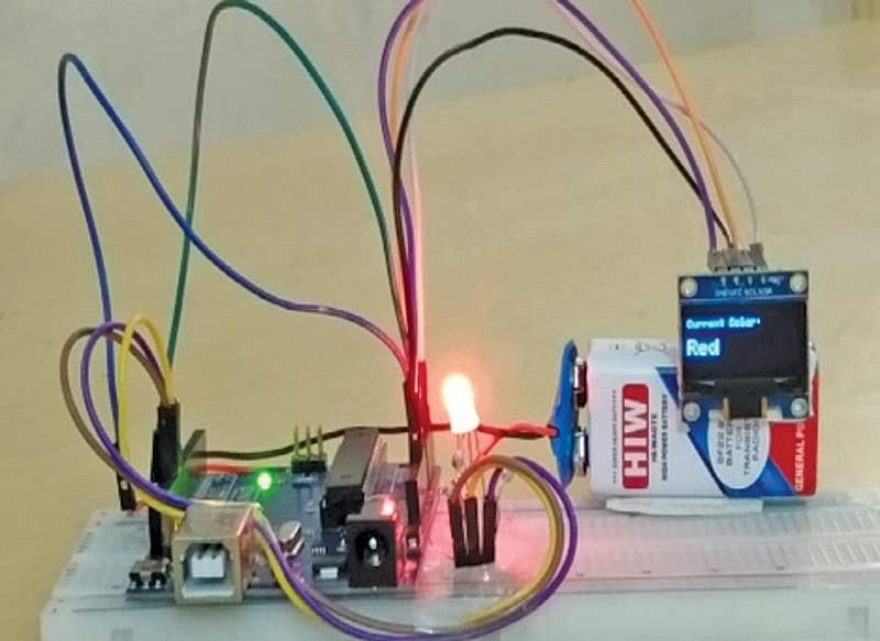 DIY Color-Altering RGB LED with Arduino and OLED Show DIY Color-Altering RGB LED with Arduino and OLED Show