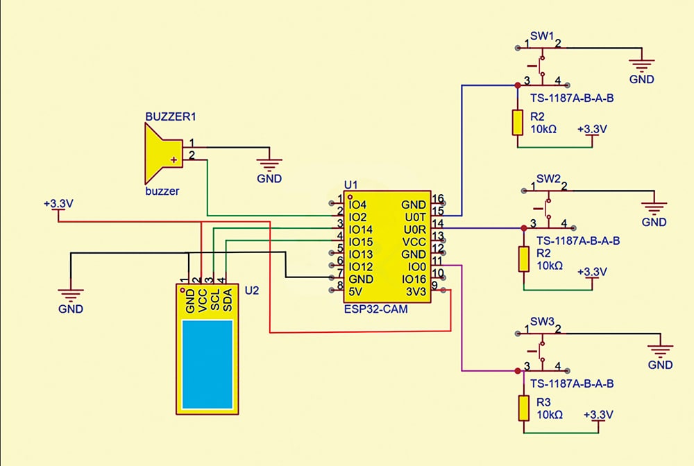 AI Vision Assistant Camera Circuit