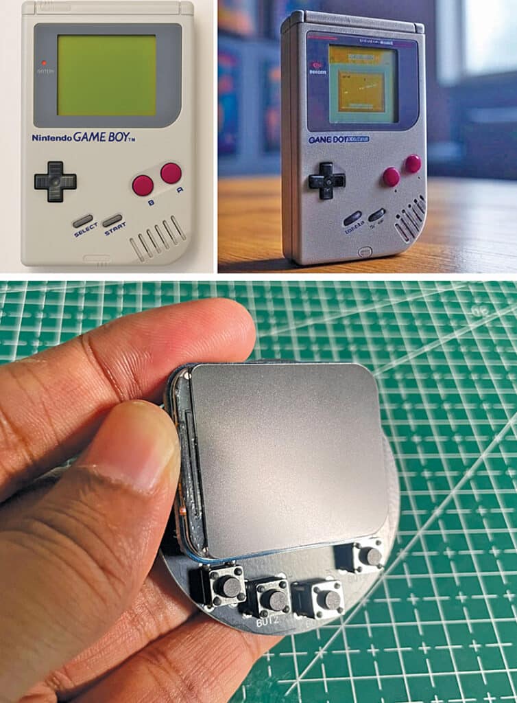 Game Boy available in the market vs the Game Boy that we designed