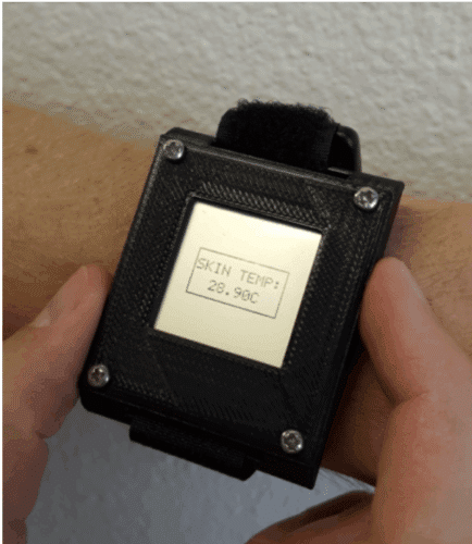 TIDA-00824 - Human Skin Temperature Sensing for Wearable Applications Reference Design (top design image)