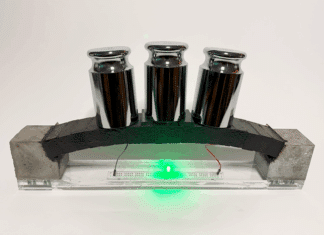 carbon-cement concrete that stores and releases electricity.