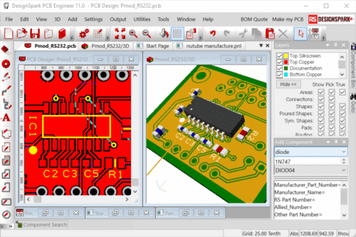 DesignSpark PCB design software