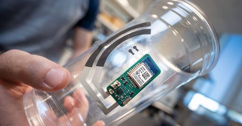 Sweat Powered Electronics Turn Cups Smart