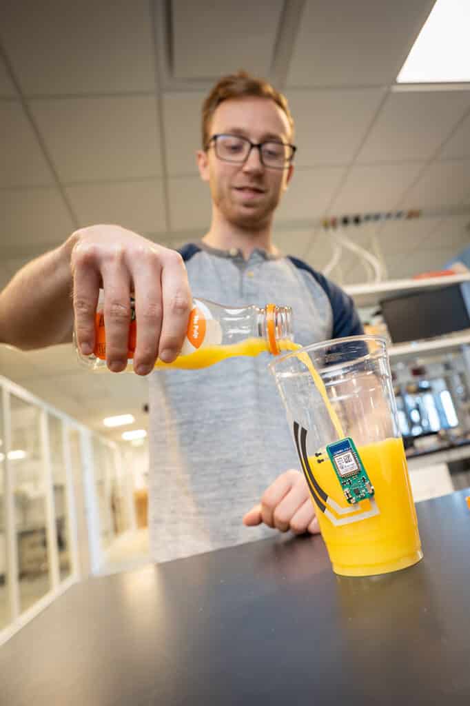 Sweat Powered Electronics Turn Cups Smart