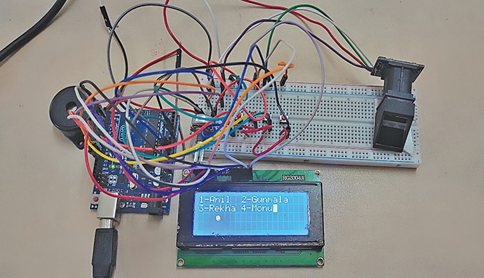 Electronic Voting System With Real-Time Authentication And Keypad