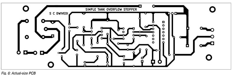 Water Overflow controller pcb