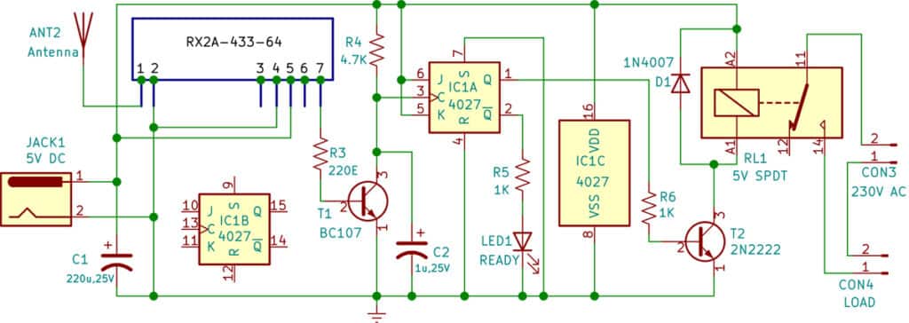 RF Relay Switch Circuit