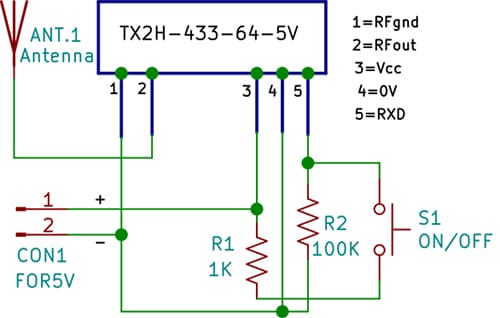 RF Relay Control System Circuit