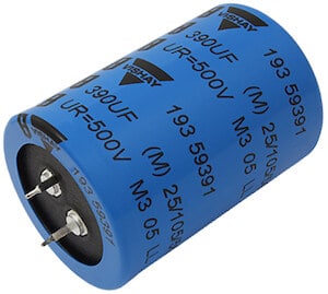 Vishay Extends 193 PUR-SI Series of Snap-in Power Aluminum Capacitors With Voltage Ratings of 550 V and 600 V