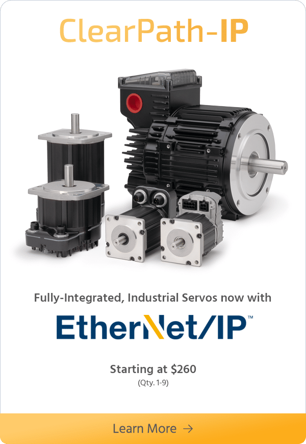 Compact EtherNet/IP Servo Motors