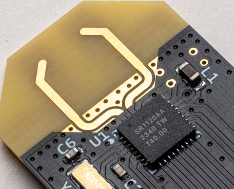 SPARK Microsystems' second-generation ultra-wideband (UWB) wireless transceiver, the SR1120