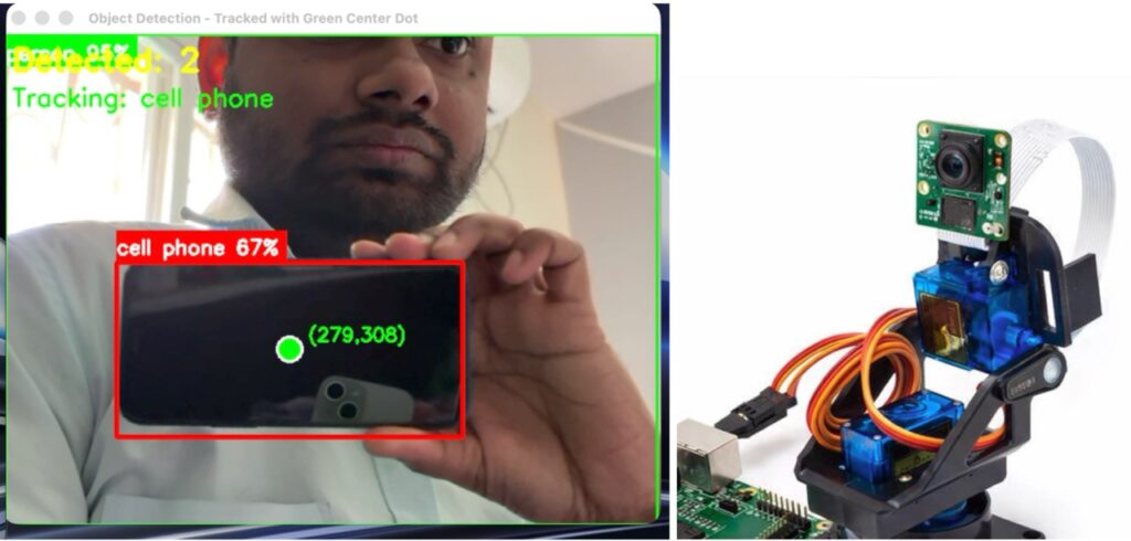 real-time object-tracking camera using Raspberry Pi and MediaPipe