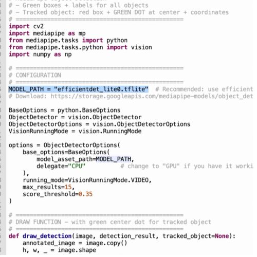 Raspberry Pi Object Tracking Camera using MediaPipe