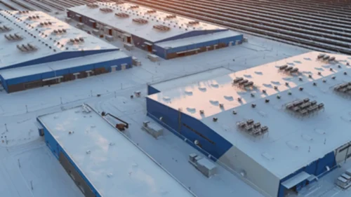 The Jimusaer Vanadium Flow Battery Energy Storage Project in China.