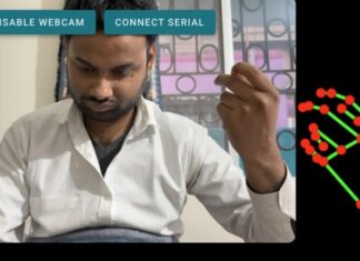 Controlling control a robotic arm servo using real-time hand tracking powered by AI image processing