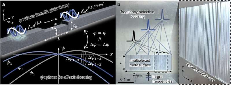 Elastic Metasurface Targets Multiple Frequencies