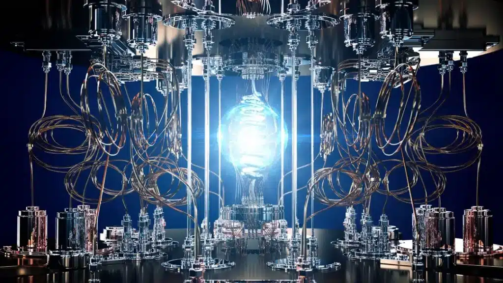 A representational abstract image of a quantum machine.