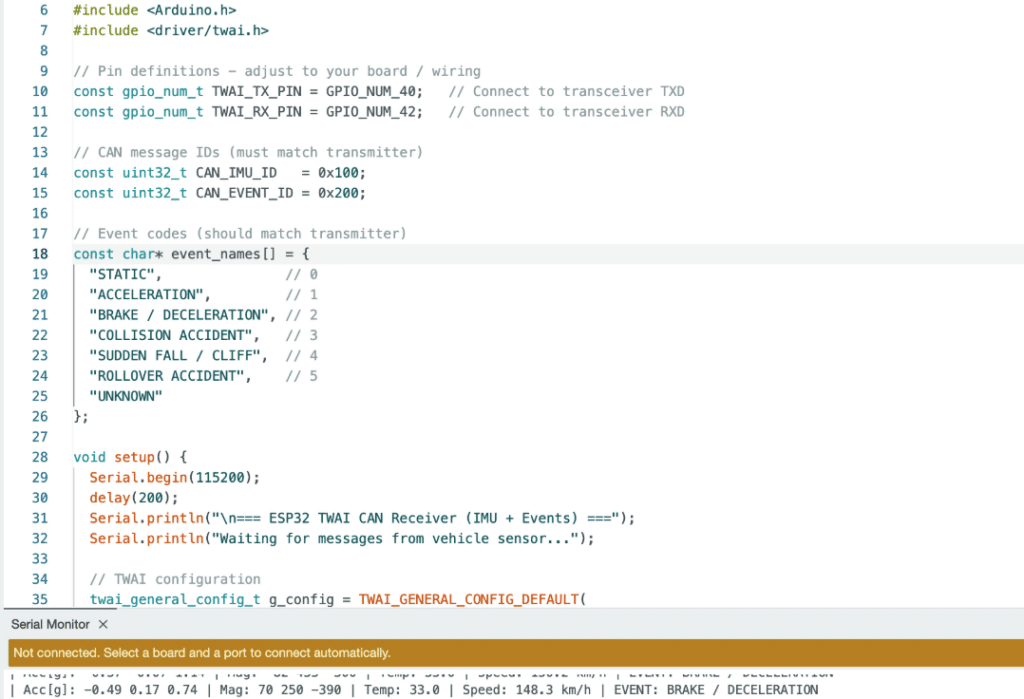 CAN Bus Vehicle Sensor Programming