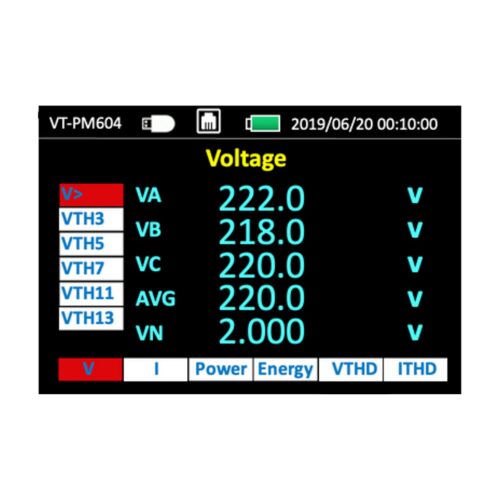 Portable Three-Phase Power Monitor with Flexible Current Probes