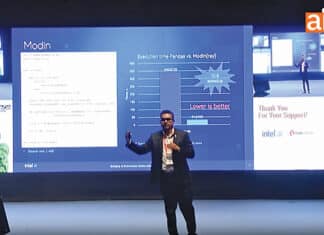 Anish Kumar, AI Software Engineering Manager, Intel Technology India, during session at AI DevCon 2025 in Bengaluru