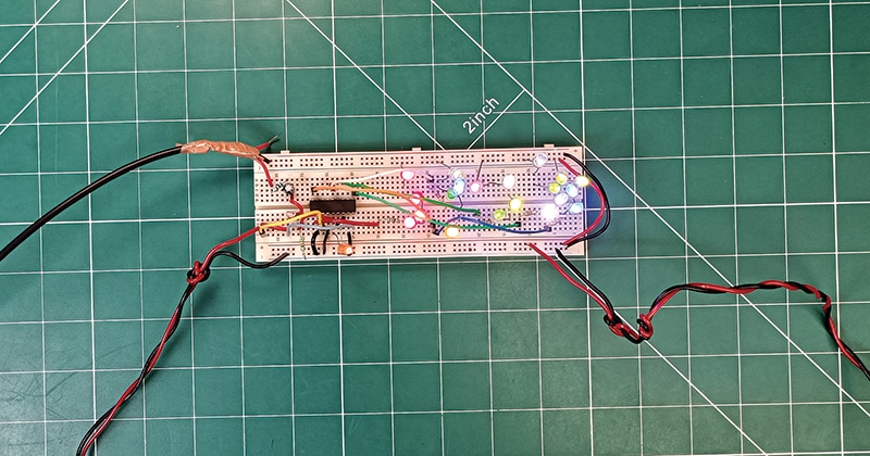 LED bar Display Showing Audio Signal Level