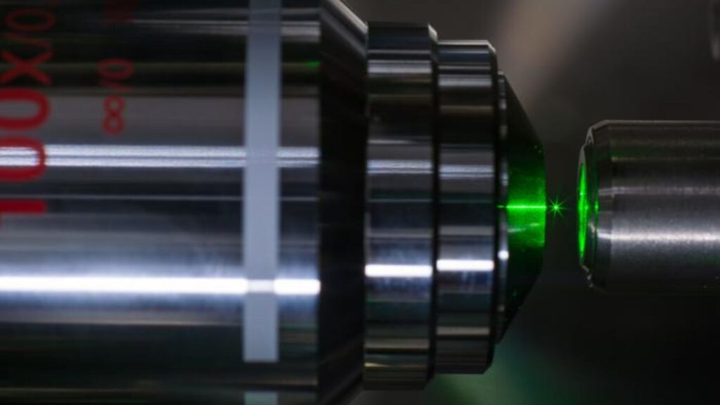 Phonon lasers are used to trap and levitate nanoparticles in the laboratory of Nick Vamivakas (Professor of Optical Physics), University of Rochester.