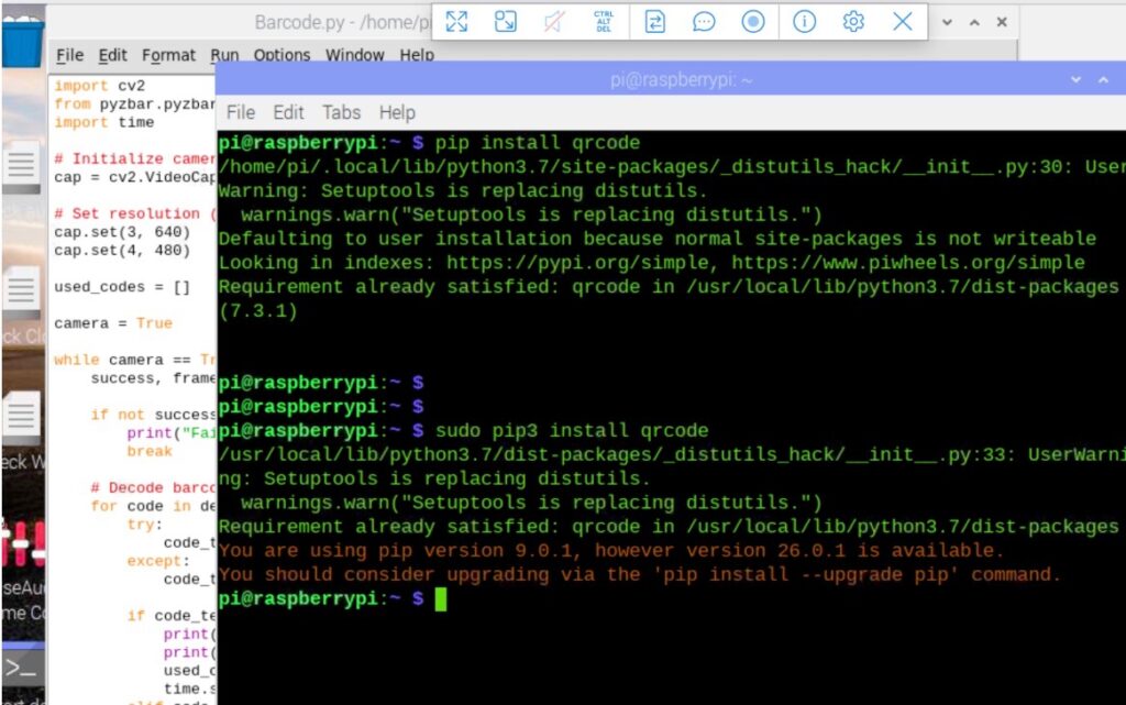 Installing the python library
