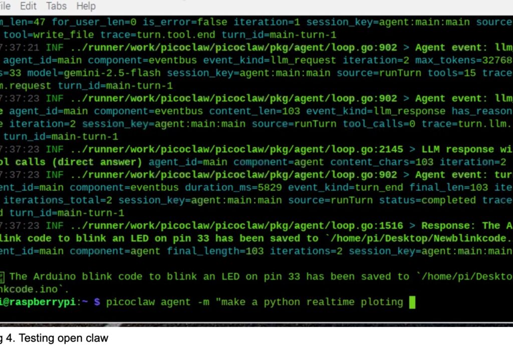 Running the OpenClaw AI agent on a Raspberry Pi