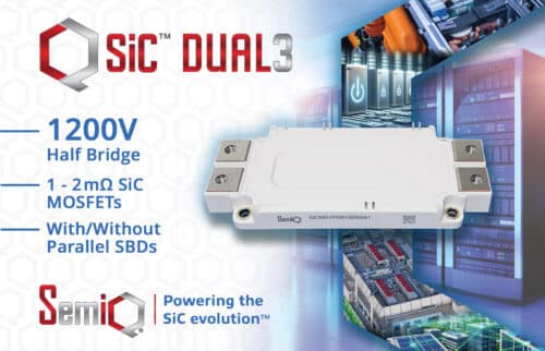 1200 V QSiC Dual3 Modules Enable Power Converters with Industry-Leading Conversion Efficiency and Power Density
