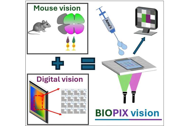 Retina Inspired Biohybrid Image Sensor