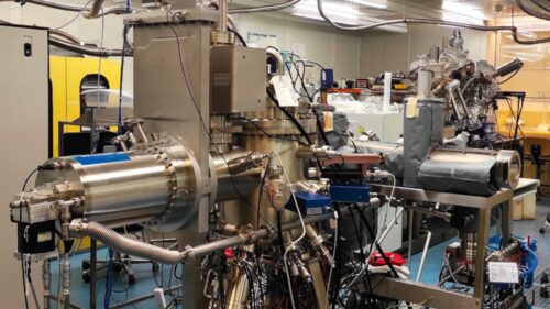 The molecular beam epitaxy system is used to grow single-photon emitters.