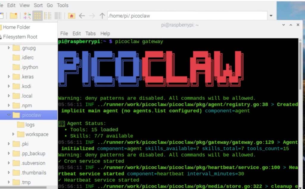PicoClaw connected to Telegram