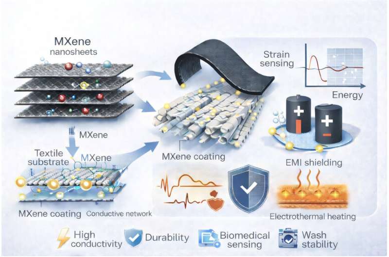 MXene Smart Textiles Power Wearables