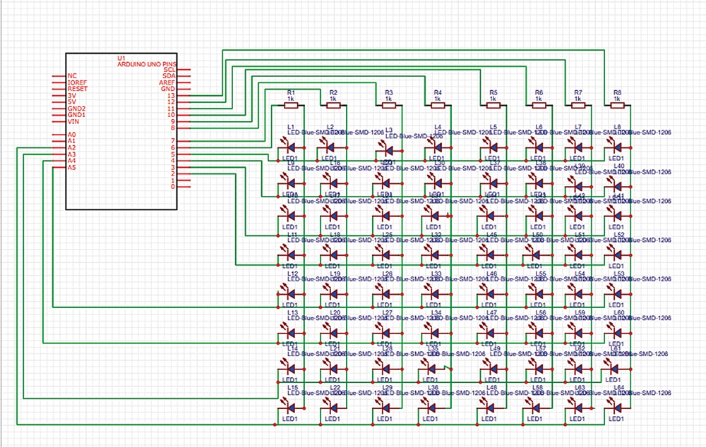 Programming Matrix Board 8x8 Programmable Matrix Display For Primary School Kids - Teaching Aid