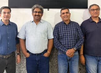 (L to R) C2i Semiconductors Founders—Vikram Gakhar, Founder & Director, Mixed Signal; Preetam Tadeparthy, Founder, CTO, VP, Engineering; Ram Anant, Founder & C