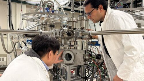 Study authors working on tunable catalysis of electronic metals.
Kalie Pluchel, University of Minnesota-Twin Cities.