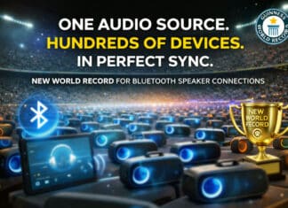 This Bluetooth Auracast Test Synced Hundreds of Devices at Once — A World Record! Bluetooth pairing world record